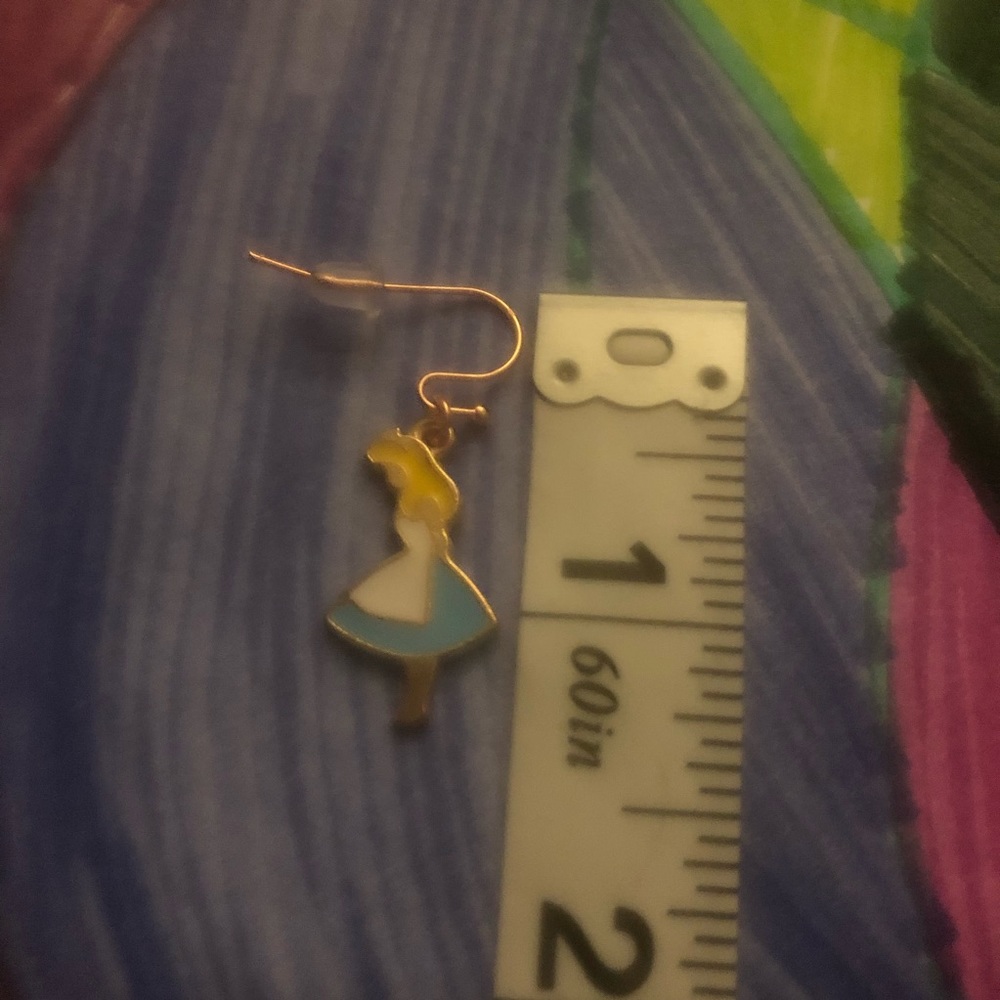 Handmade Brand New Gold Cinderella Charm Earrings - Picture 3 of 3